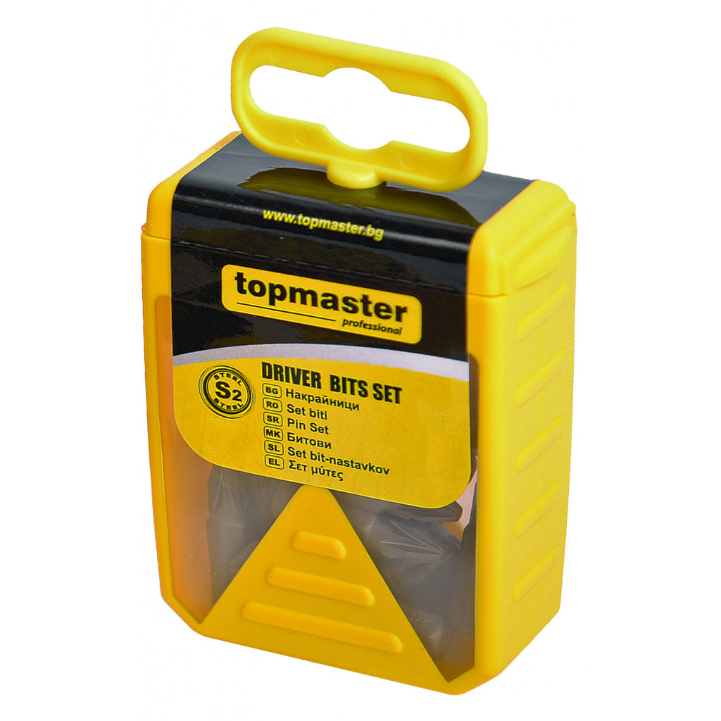 TOP MASTER PRO Biti surubelnita 10 buc/cutie PH2 x 50mm S2 HRC 59-60 TMP Material: otel calit SVCM Acoperire magnetica Lungime: 50mm