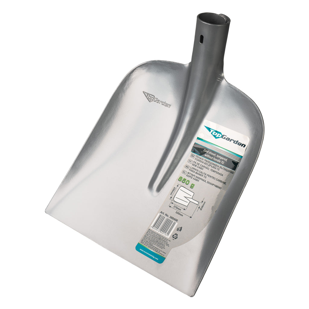 TOP GARDEN Lopata calita pentru carbune, fara maner TG Foarte solid si rezistent Tabla din otel calit Vopsit in camp electrostatic
