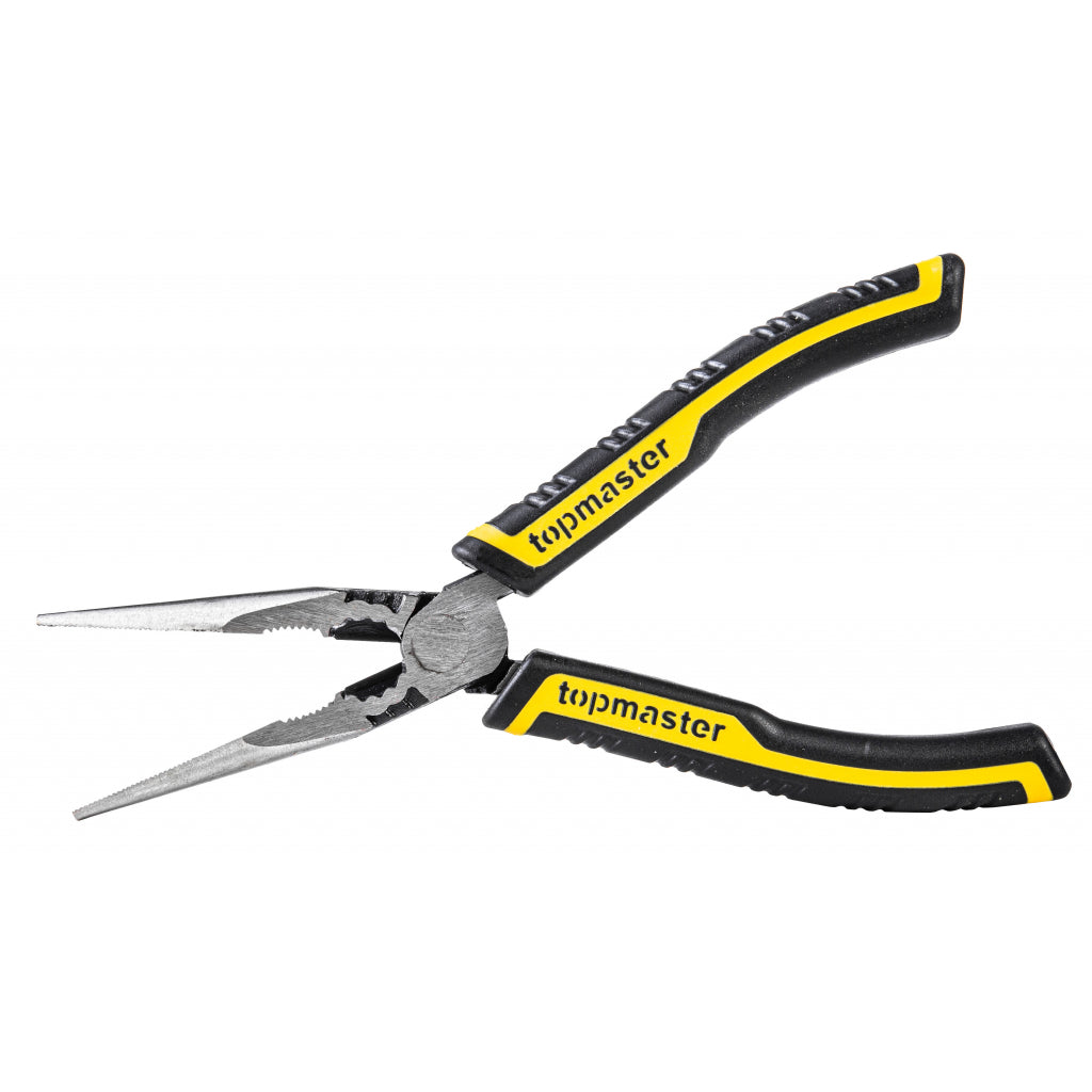 TOP MASTER PRO Cleste cu varf lung 200mm TMP Material:Cr-Ni, de 2 ori mai durabil decat Cr-V Pârghie mare - cu 35% mai puțin efort decât modelul standard