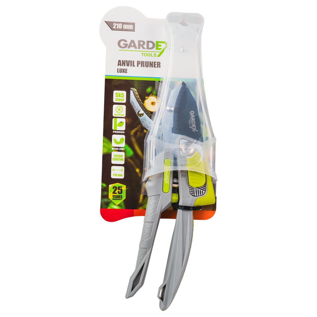 GARDEX Foarfeca tip nicovala LUXE GX Lamă din oțel japonez SK5 acoperită cu teflon
