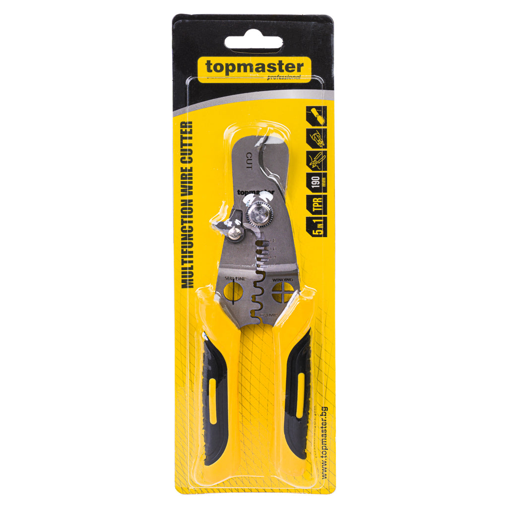 TOP MASTER PRO Cleste multifunctional`pentru taiat cablu 190mm TMP