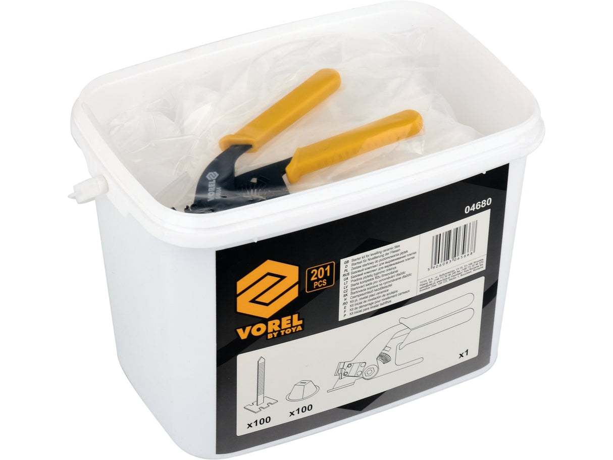 KIT PENTRU NIVELAT VOREL 04680 PLACI CERAMICE, 201 BUC