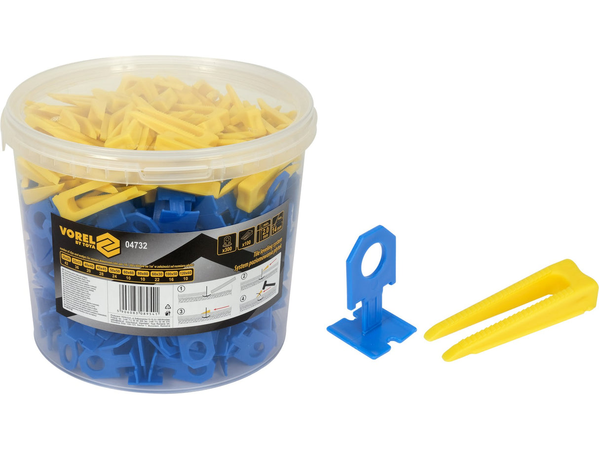 VOREL DESZKA SZINTEZŐ RENDSZER 04732 2MM 300 CSAPOT + 100 ÉK