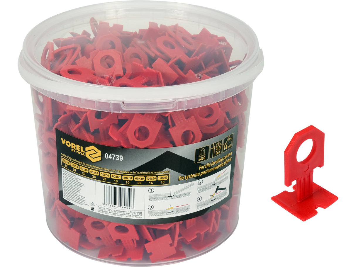 3 MM-ES CSAPOK VOREL 04739 LEMEZSZINTEZŐ RENDSZERHEZ, 400 DB