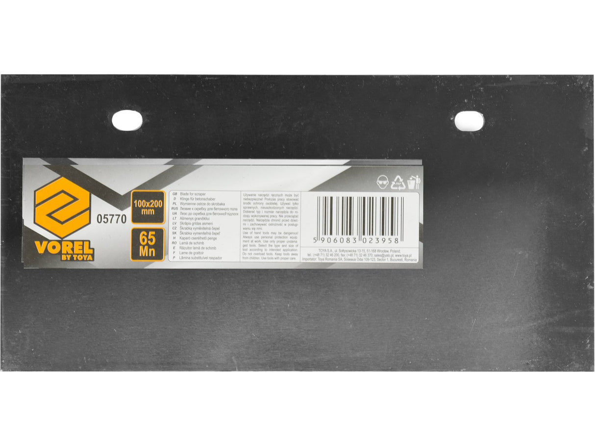 LAMA PENTRU RACLETA VOREL 05770 BETON 200X100MM