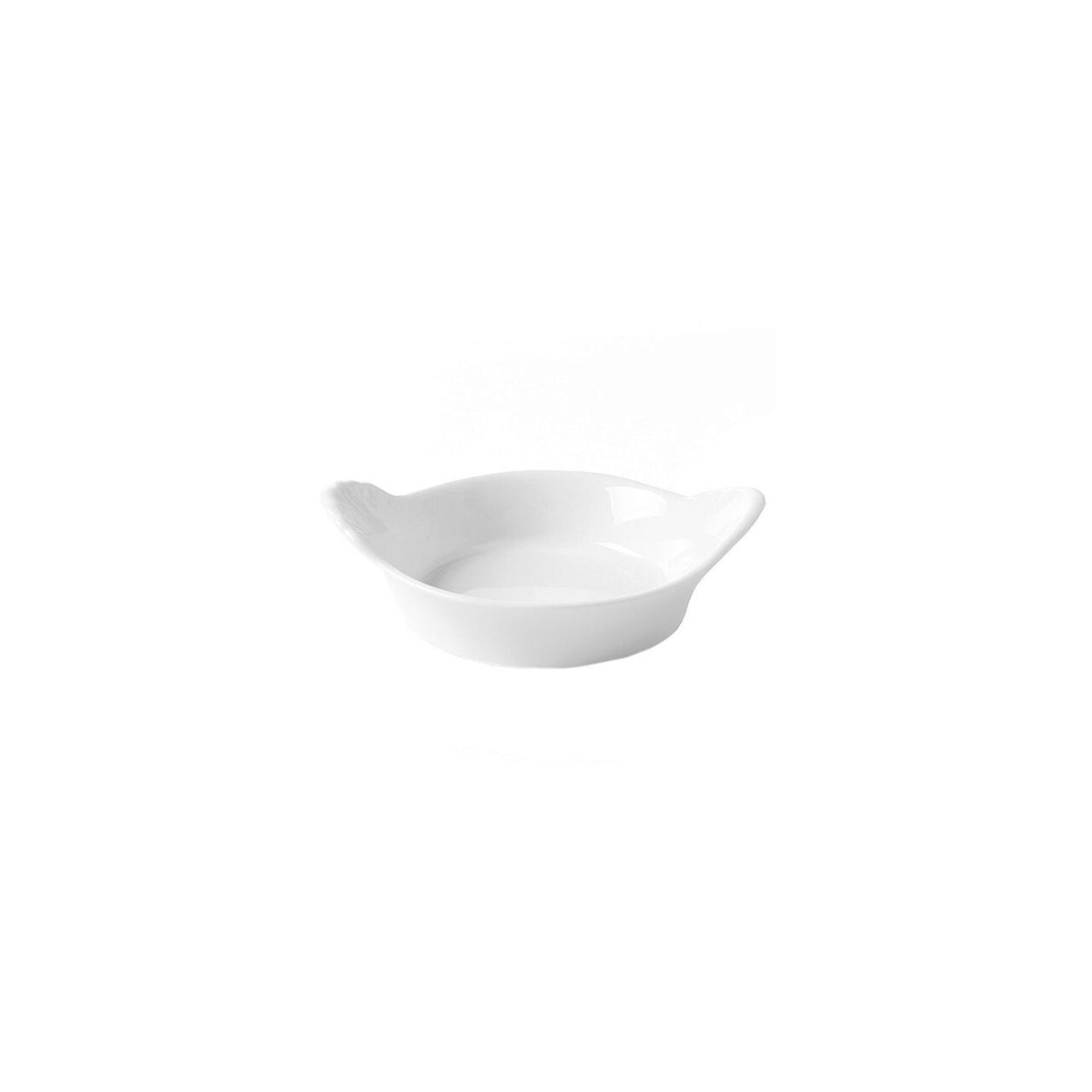 Set 6 bucati vase tapas Hendi, model Huevo, portelan dur, diametru 6,5x1,5 cm, rezistent la temperaturi inalte