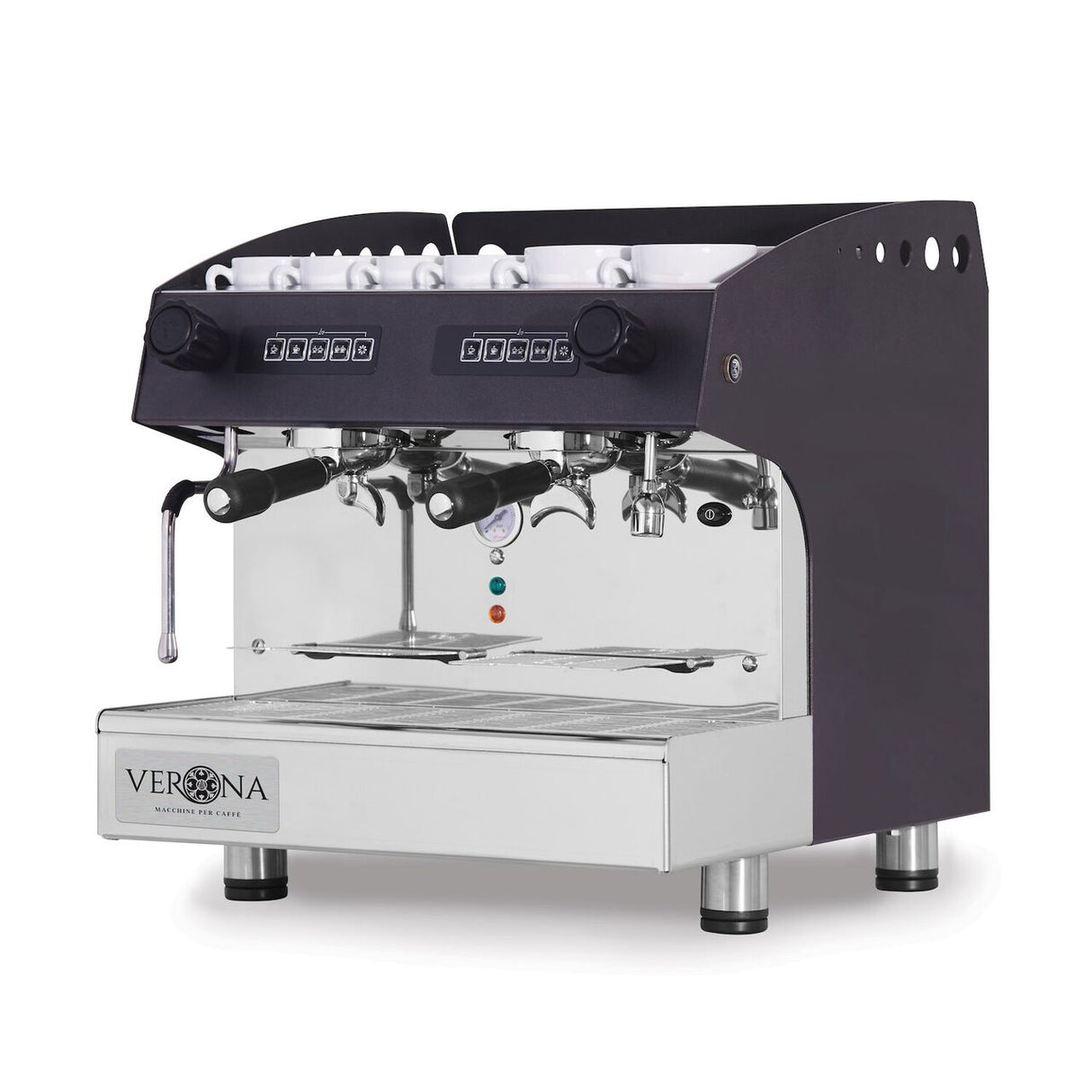 Aparat de cafea Julia Compact, 2 grupuri, HENDI, automat, negru, 230V/2700W, 475x563x(H)530mm