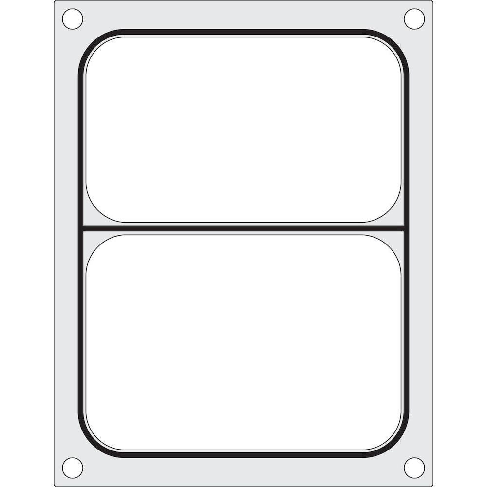 Matrita sigilare pentru un recipient cu doua compartimente 227x178 mm