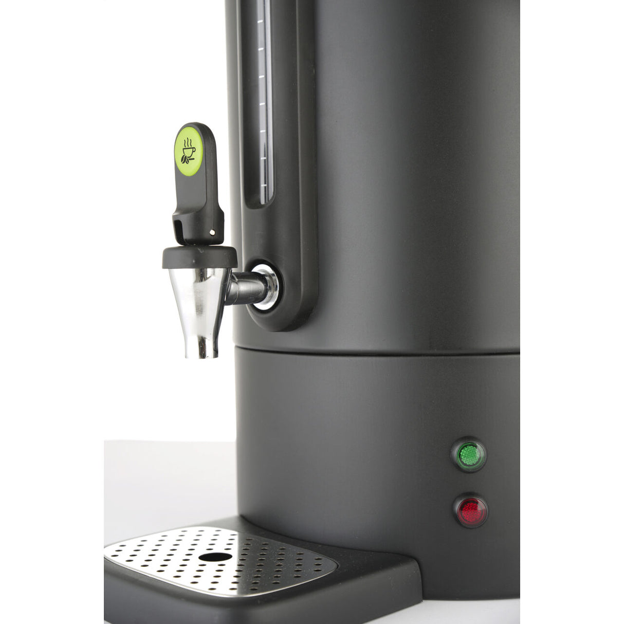 Percolator pentru bauturi fierbinti 13 litri, HENDI Uniq, inox, negru mat, termostat 0-100 gr C, 1650 W, Concept Line Hendi, 357x380x(h)502 mm