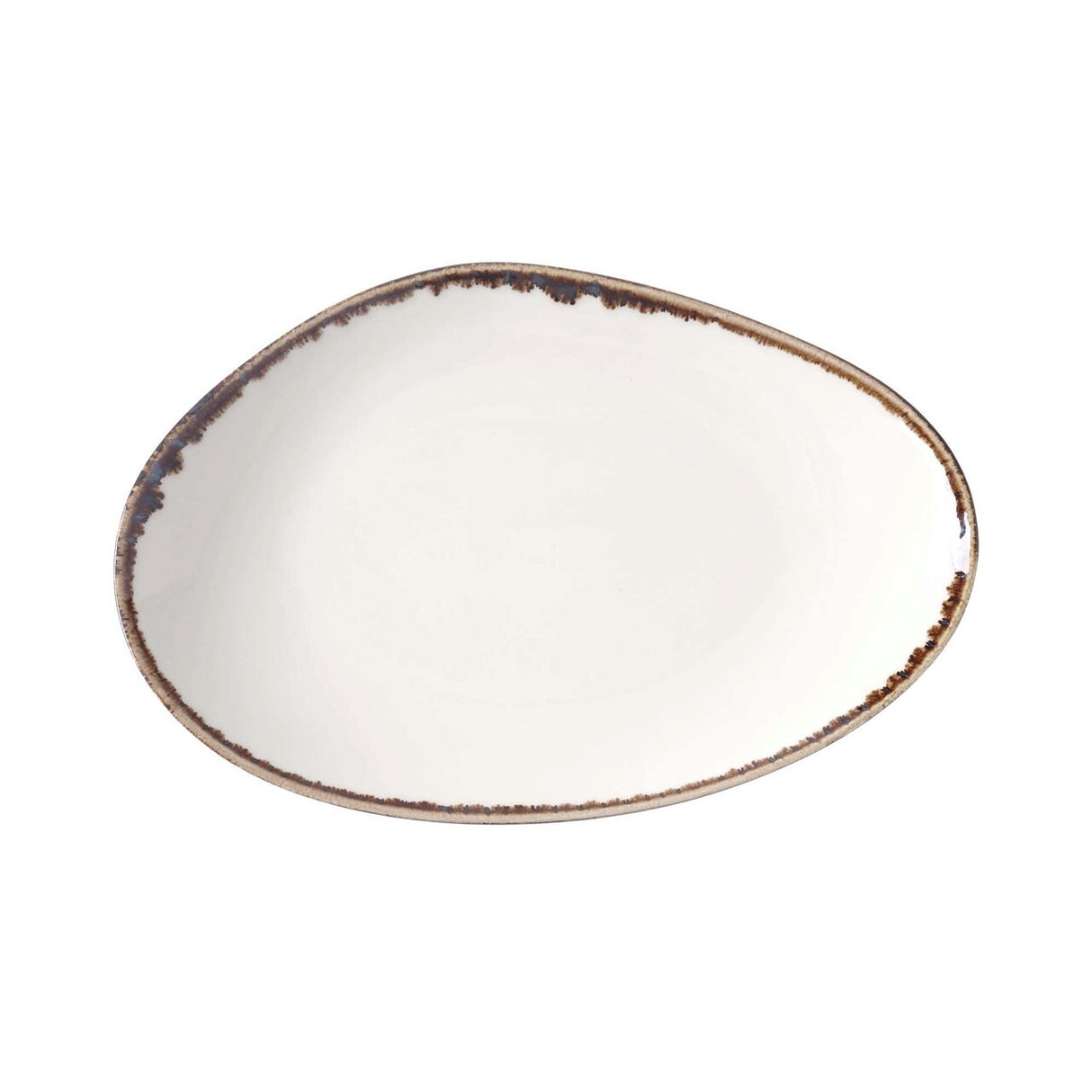 Farfurie forma organica Vanilla, 350x210 mm Fine Dine