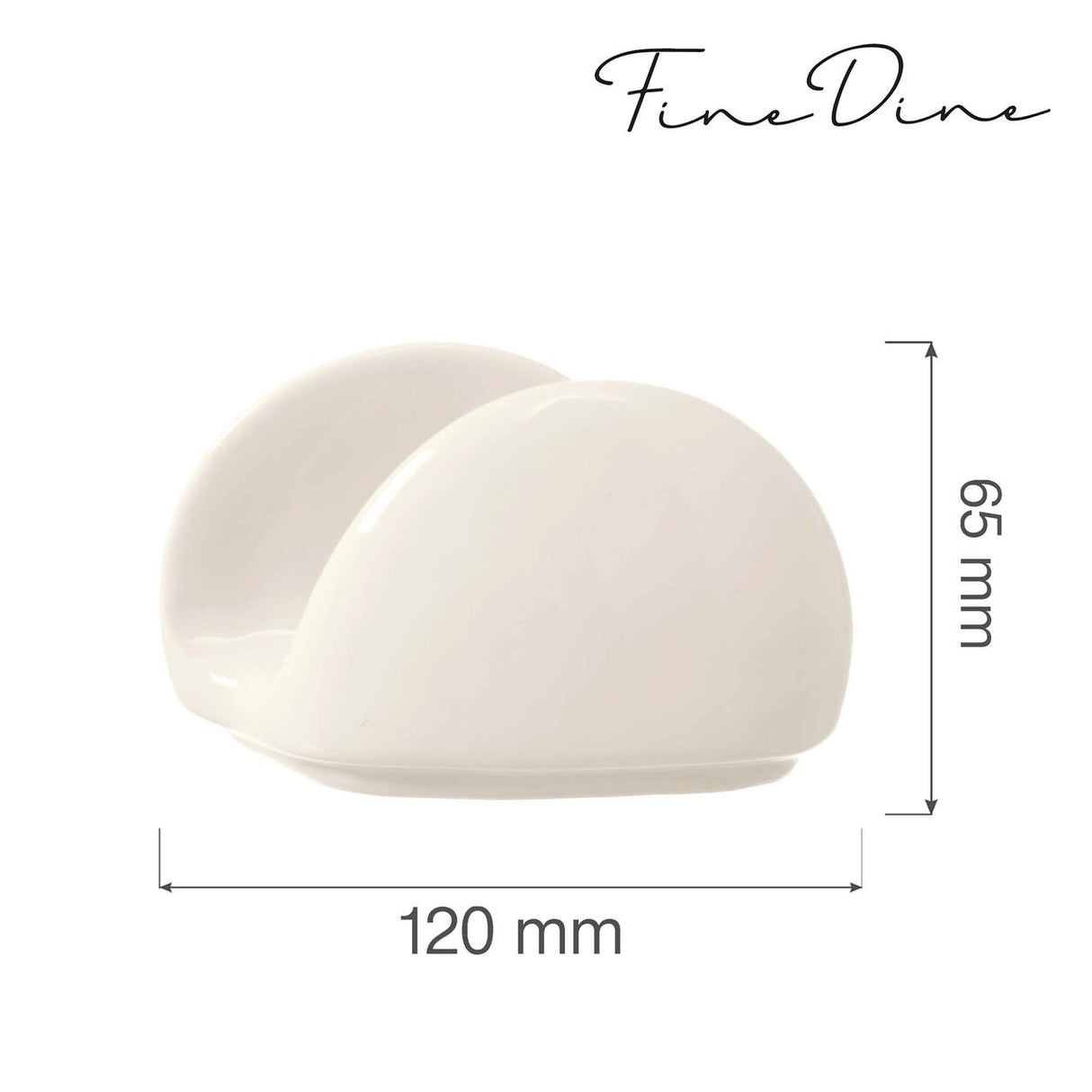 Suport pentru servetele Fine Dine, Crema/Perla