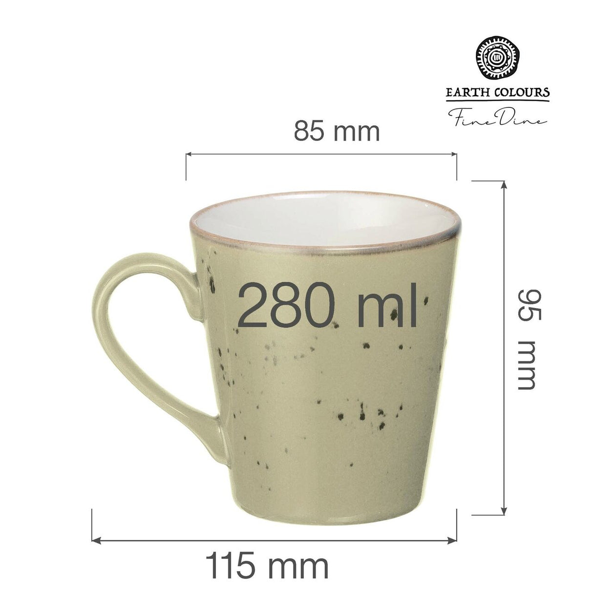 Cană Olive 280 ml Fine Dine