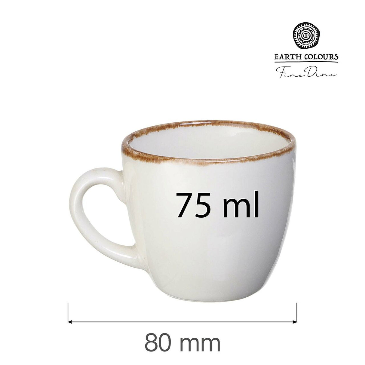 Ceasca espresso Vanilla, 90 ml Fine Dine