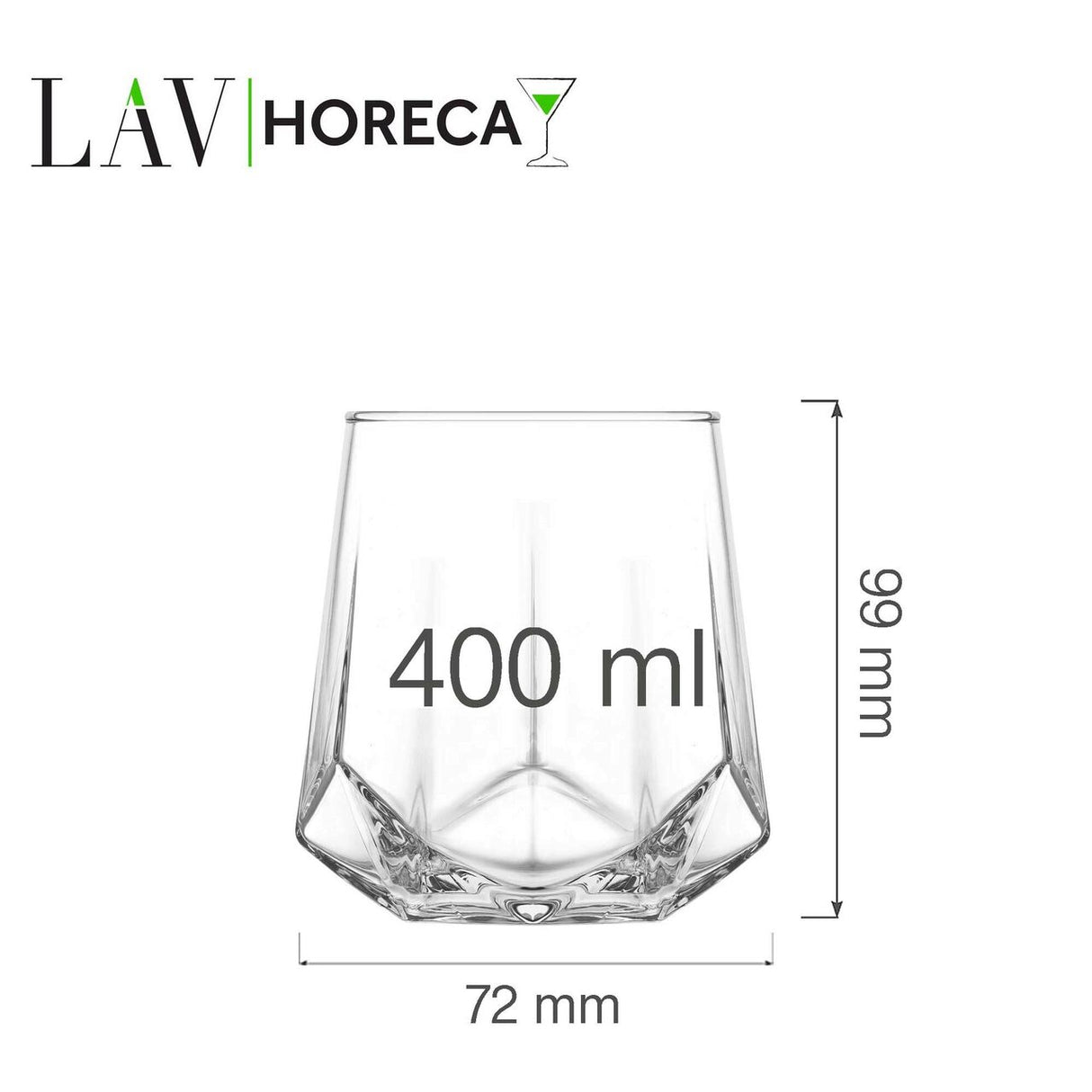 Pahar pentru whisky Verona 400 ml, LAV