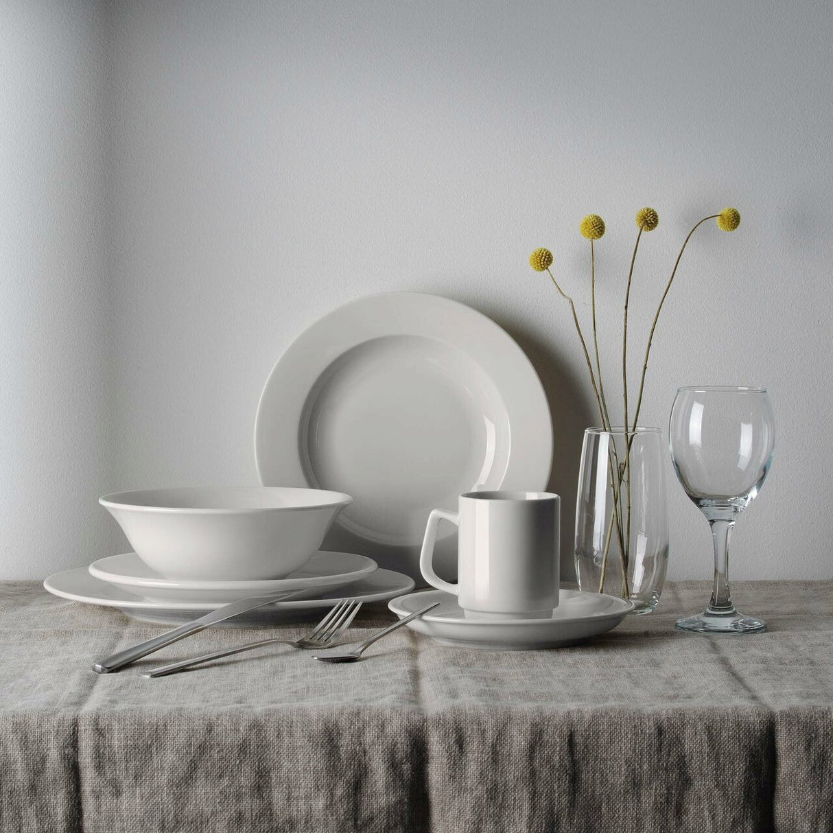 Farfurie Fine Dine, Crema 300 mm