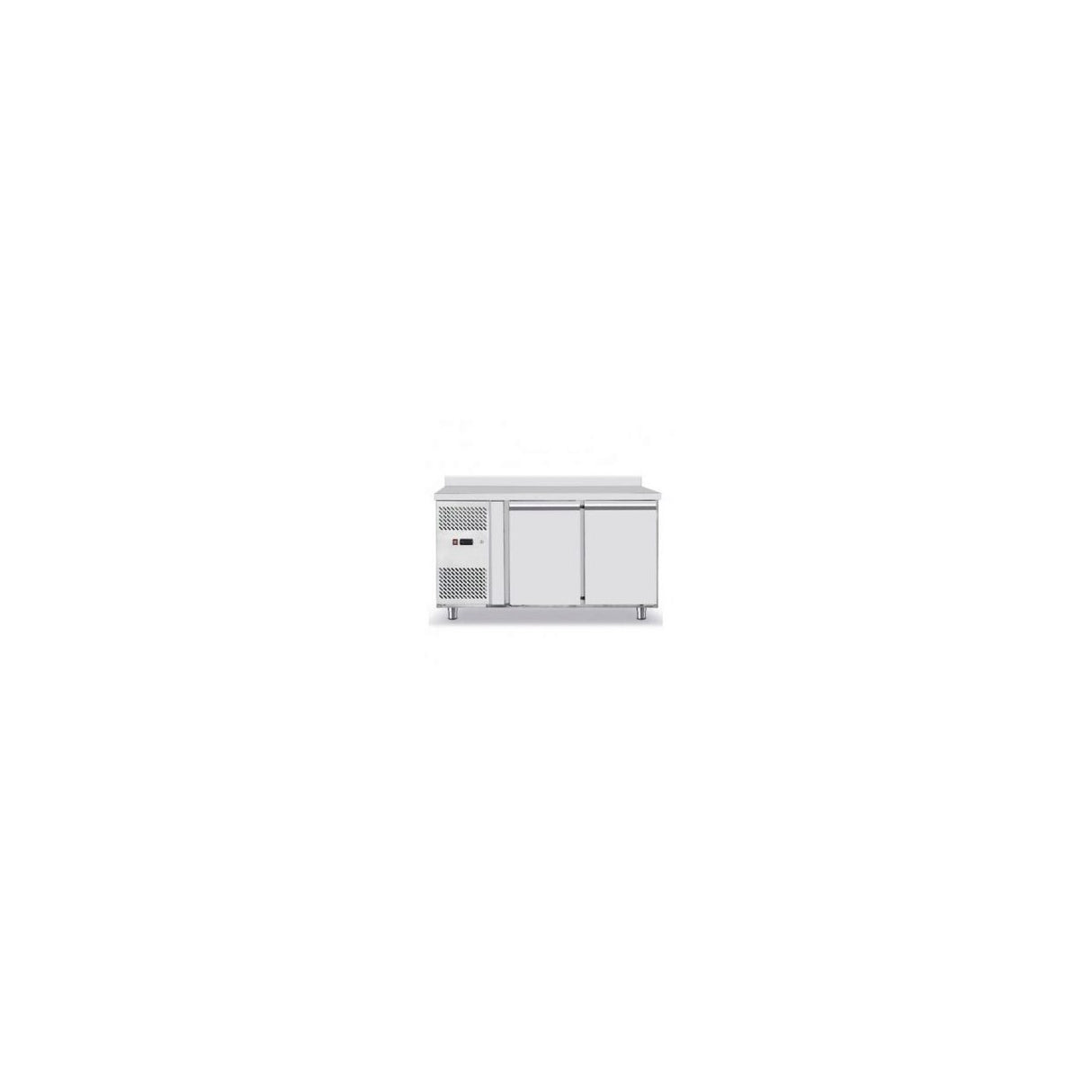 Masa frigorifica profesionala ARKTIC by Hendi Kitchen Line cu 2 usi 220 L 1200x600x(H)850 mm Inox -2/8?C 300 W 2 rafturi 390x428mm incluse, Clasa energetica B