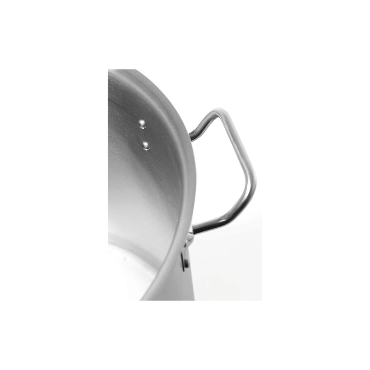 Oala medie cu capac, 24 Lit ,36 cm diametru x 24 inaltime, inox18/0 structura solida cu grosime 4 mm, manere nituite dublu, gama Hendi Budget Line