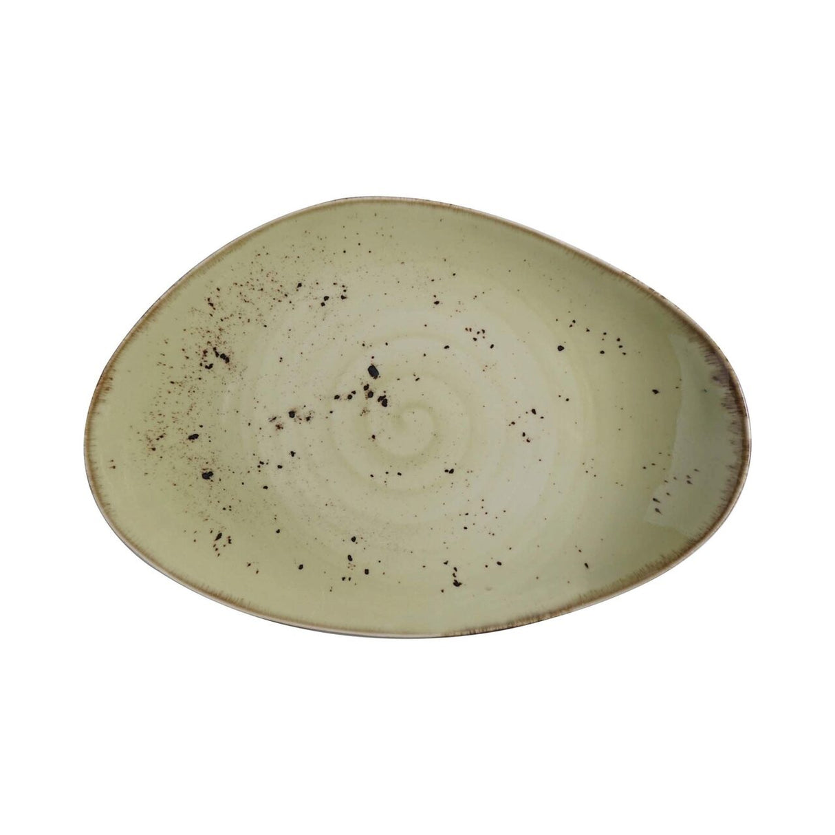 Farfurie cu formă organică Olive 350x210 mm Fine Dine