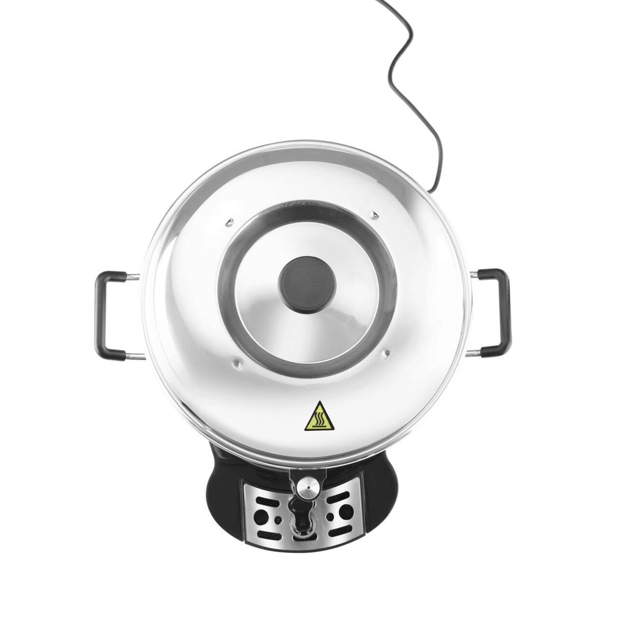 Percolator / cafetiera profesionala, 6lt, Hendi, cu pereti dubli din inox, 1500W, diam. 241x (H)480 mm, robinet anti-picurare, temperatura ajustabila pana la 100 C, filtru incorporat pentru cafea macinata