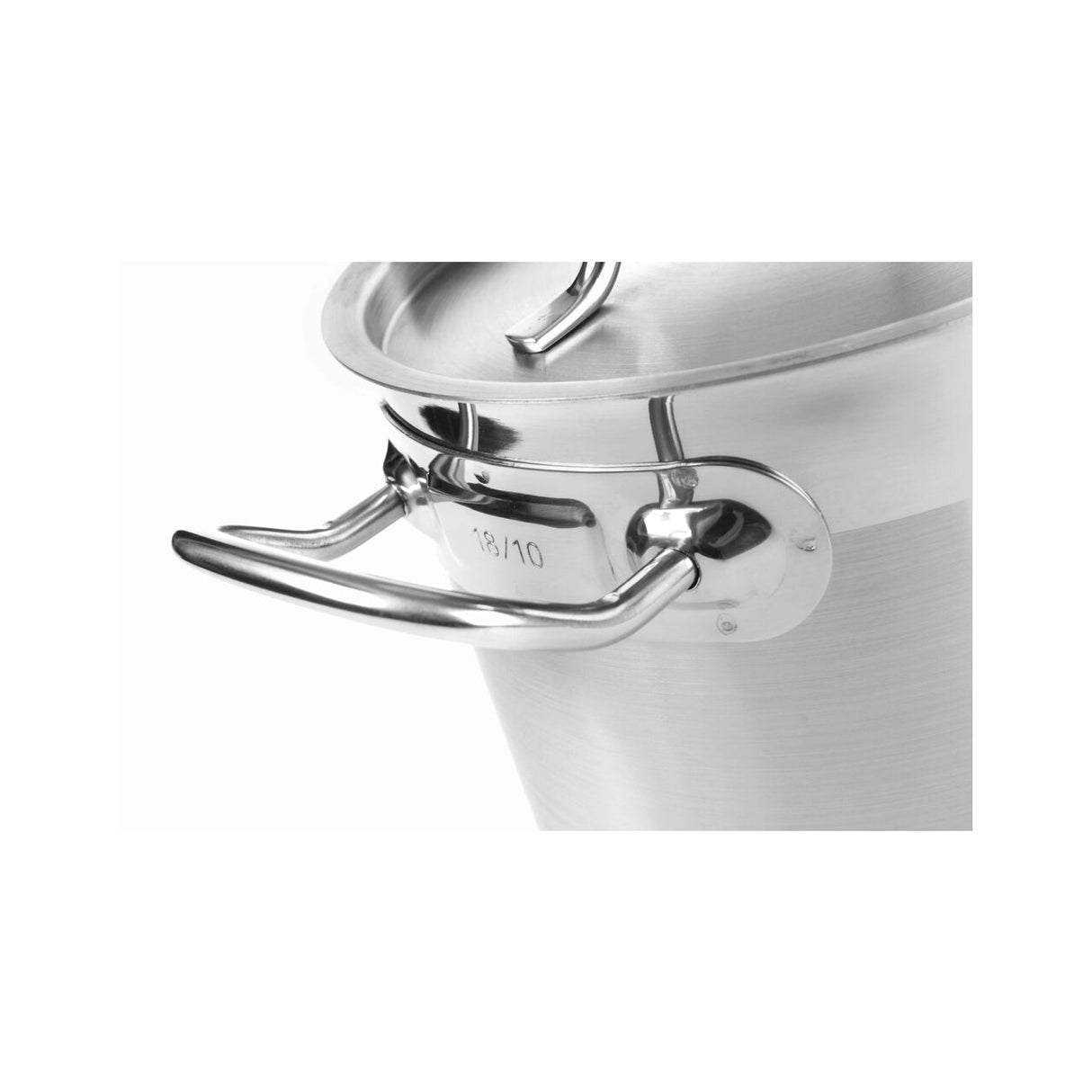 Cratita cu capac 1,7 Lit,16 cm diametru x 9,5 cm inaltime, inox, gama Hendi Kitchen Line, si pt uz profesional