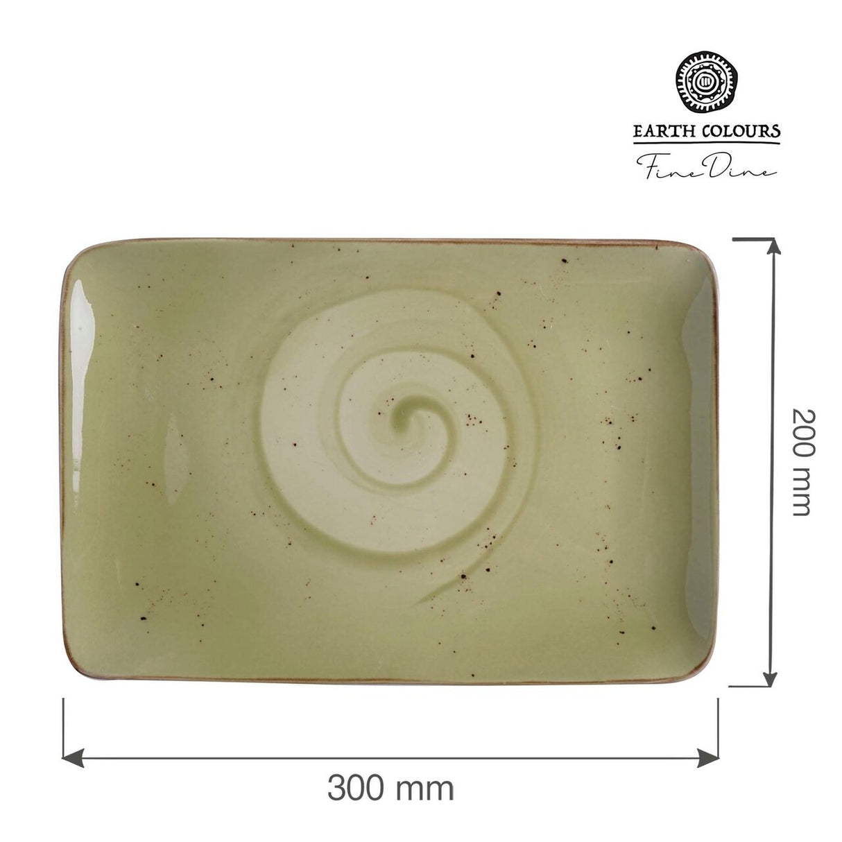 Farfurie dreptunghiulară Olive 300x200 mm Fine Dine