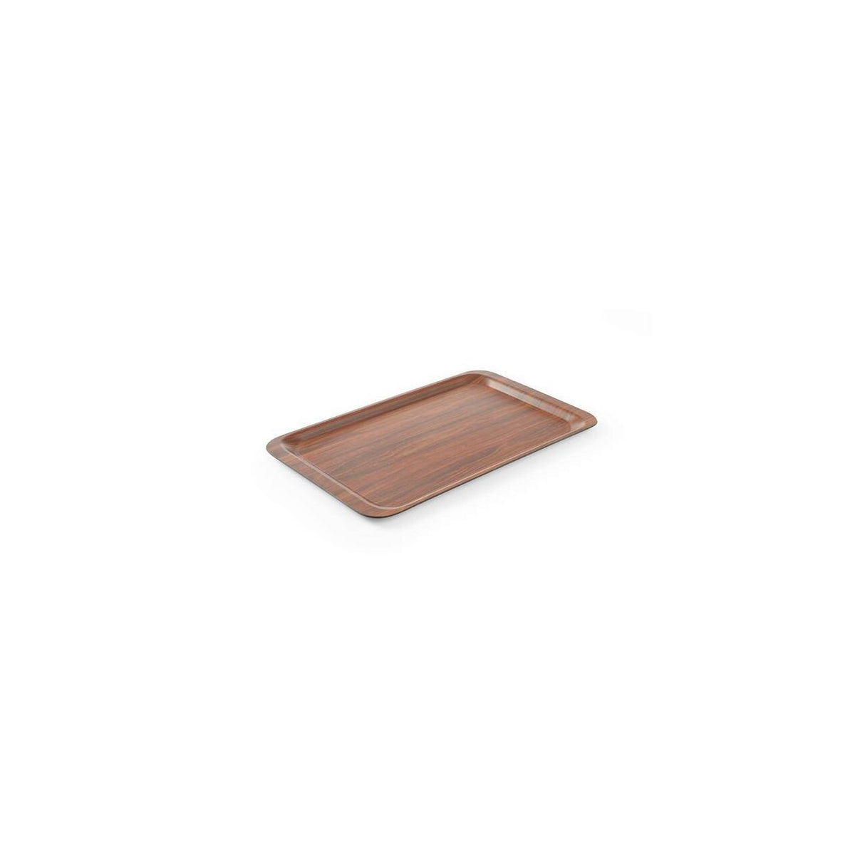 Tava servire dreptunghiulara, imitatie lemn mahon, strat anti-alunecare, 325 x 530 mm, GN 1/1, Hendi