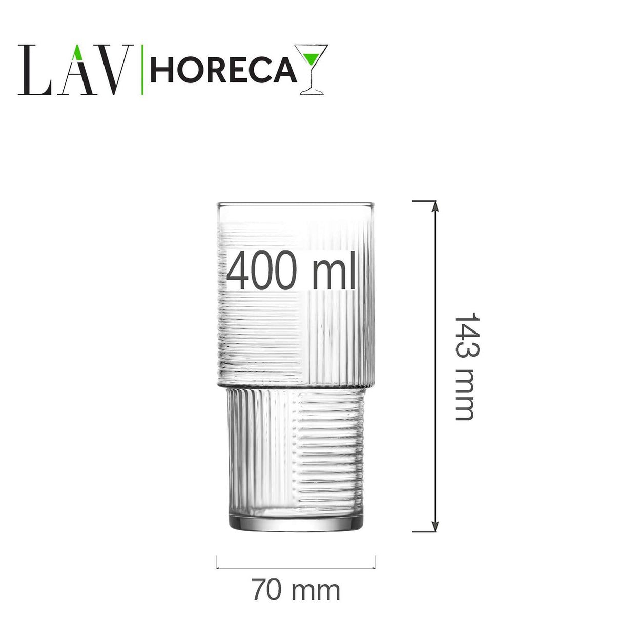Pahar inalt Istanbul, 400 ml, LAV