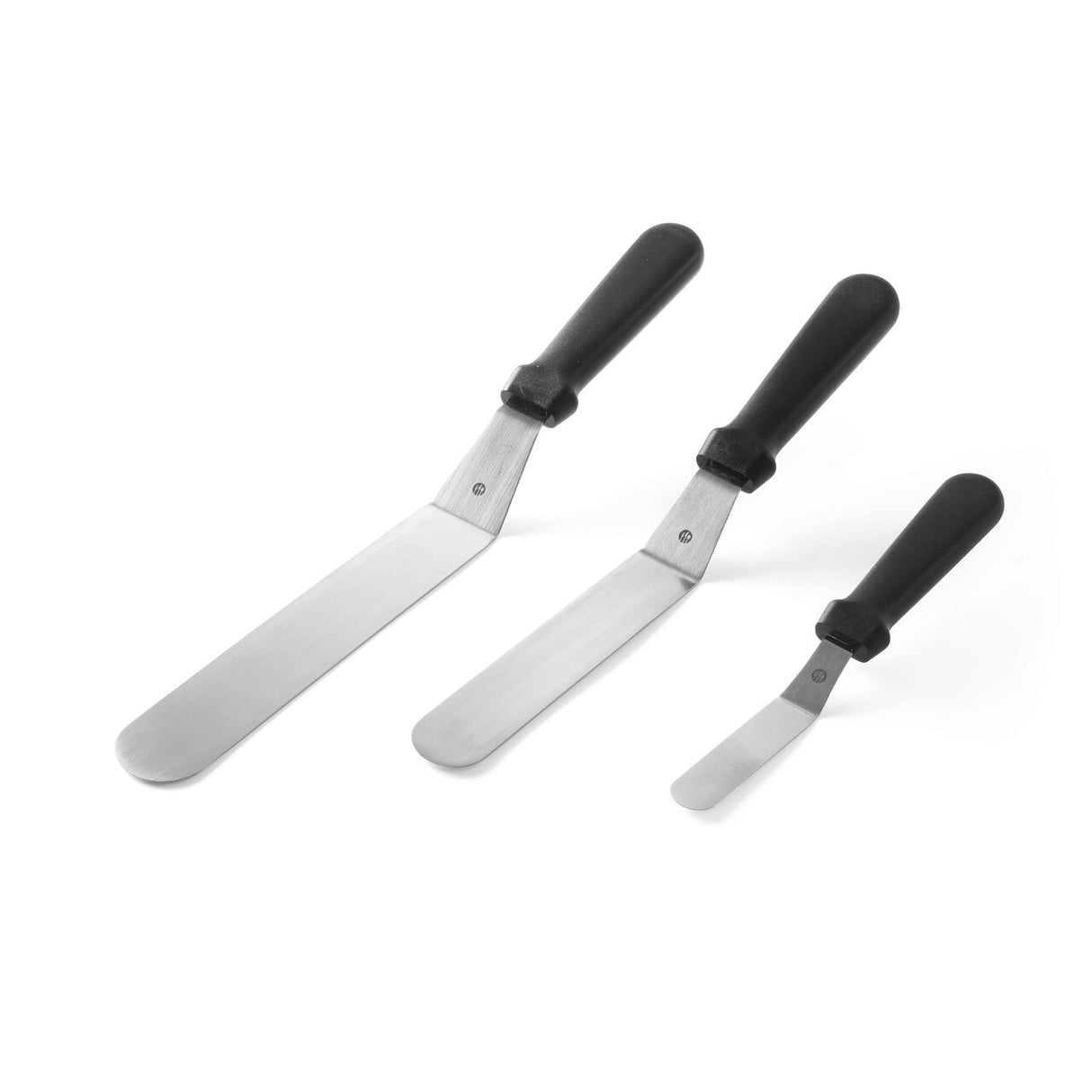 Cutit pentru patiserie, tort, placinte, omleta, Hendi, lama plata din inox 110x1,9 cm, maner polipropilena
