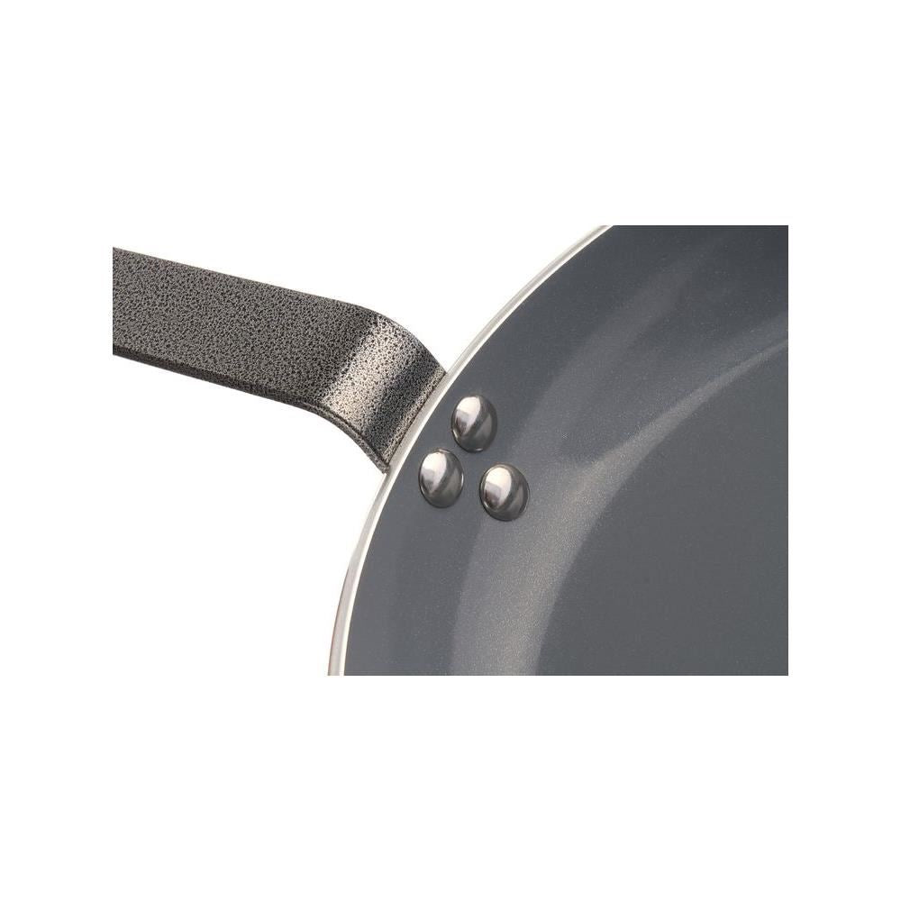 Tigaie aluminiu Marable Professional Hendi ,24 cm diametru x 4,2 cm inaltime ,baza 18 cm ,aluminiu, strat anti-aderent, maner din otel acoperit epoxidic
