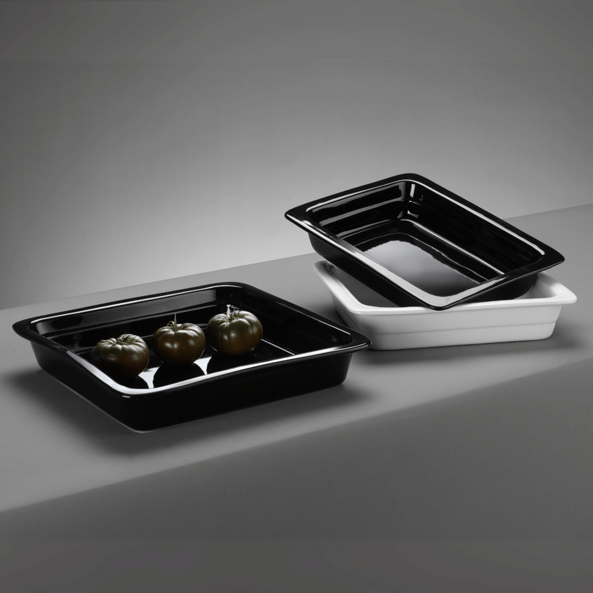 Tava Gastronorm GN 1/2 65 mm, portelan termorezistent pana la 600 gr C, Hendi