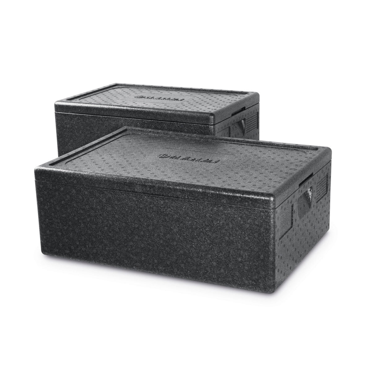 Cutie termoizolanta cu capac pentru transport, 40 lt, GN1/1, interior 538x338x(H)234mm, Hendi Kitchen Line, spuma polipropilenica, exterior 600x400x(H)285 mm