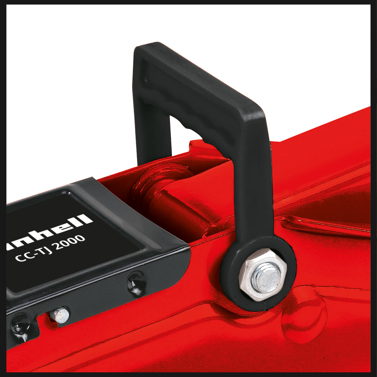 Cric hidraulic Einhell CC-TJ 2000, capacitate de ridicare 2t, inaltime maxima de ridicare 33cm, tija de ridicare detasabila, supapa de siguranta, roti rezistente, maner de transport