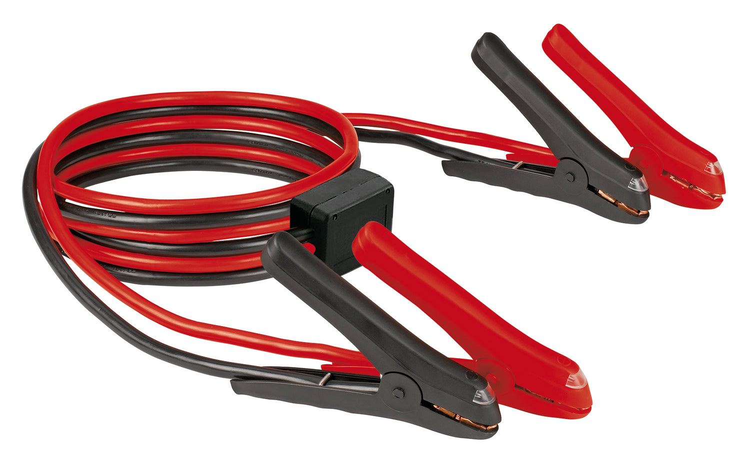 Cablu de pornire Einhell BT-BO 25/1 A LED SP pentru motoare pe benzina sau diesel 4 cleme de stalp complet izolate cu iluminare LED intr-o geanta practica de transport