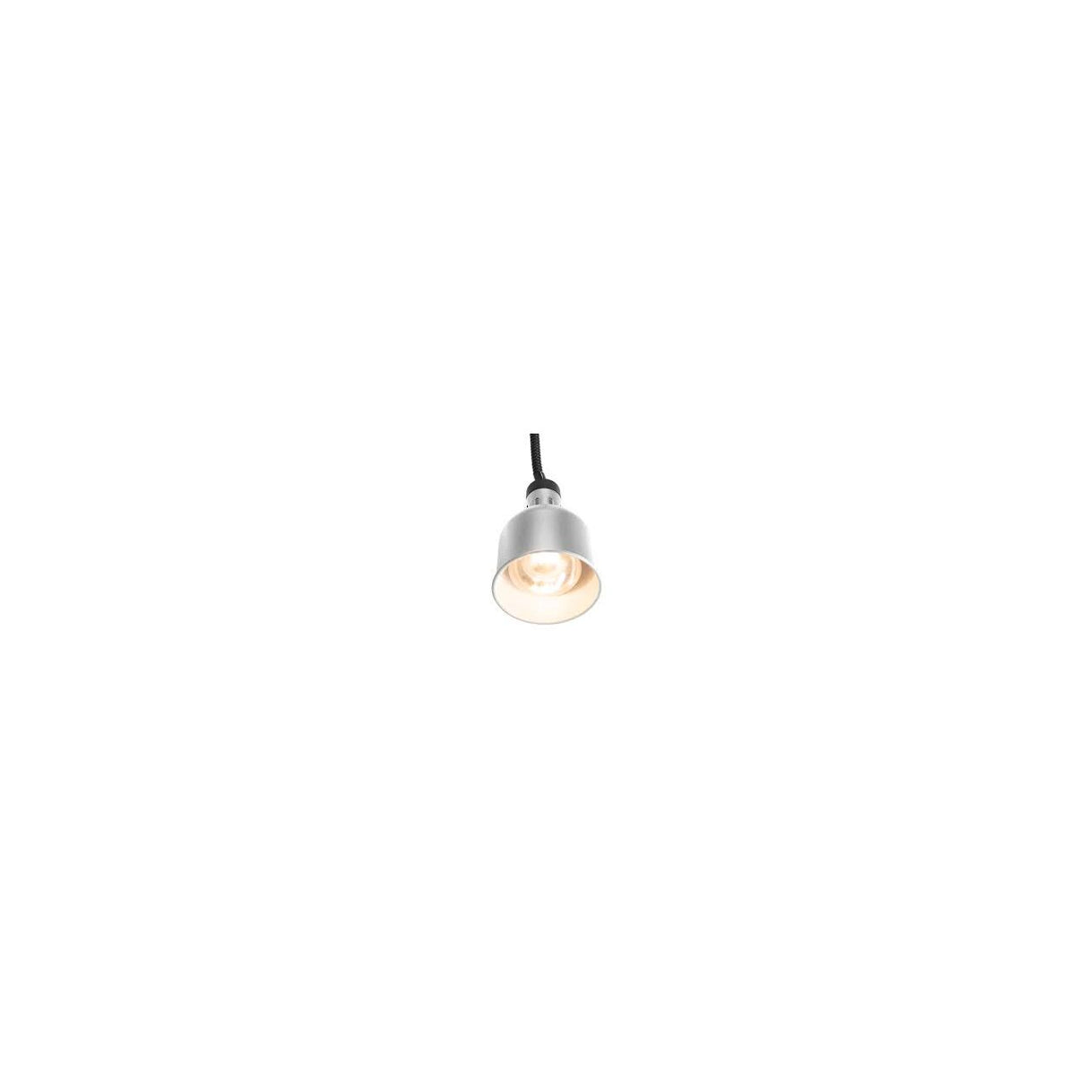 Lampa de incalzire cilindrica, argintie ø175x(H)250