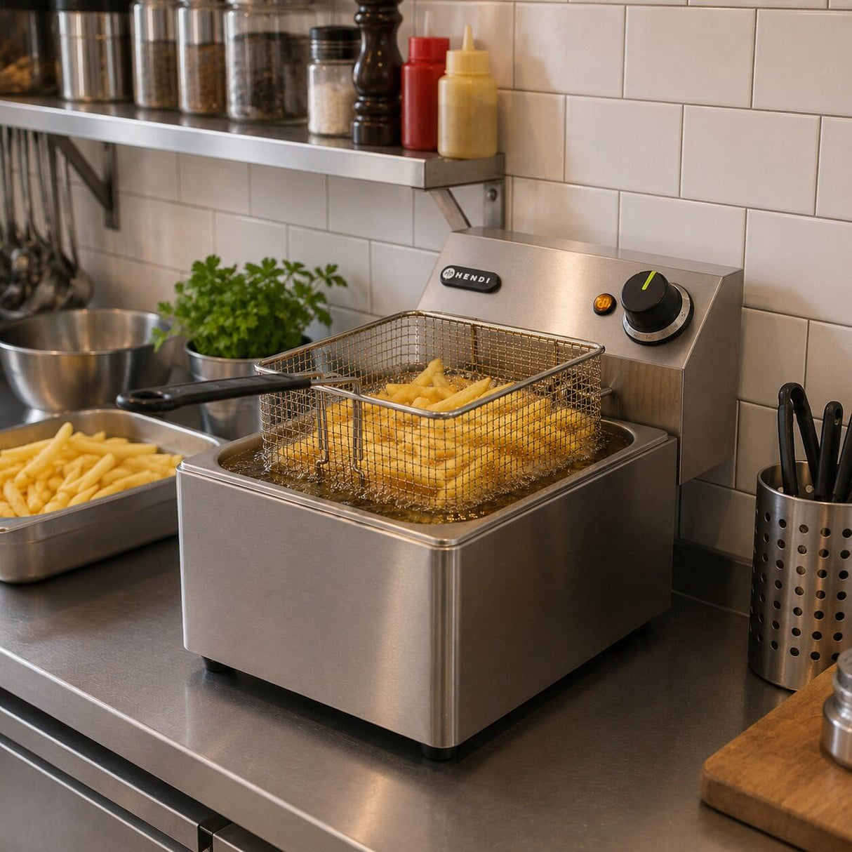 Friteuza Kitchen Line 6 litri, 265x430x(H)290, 230v 3300w