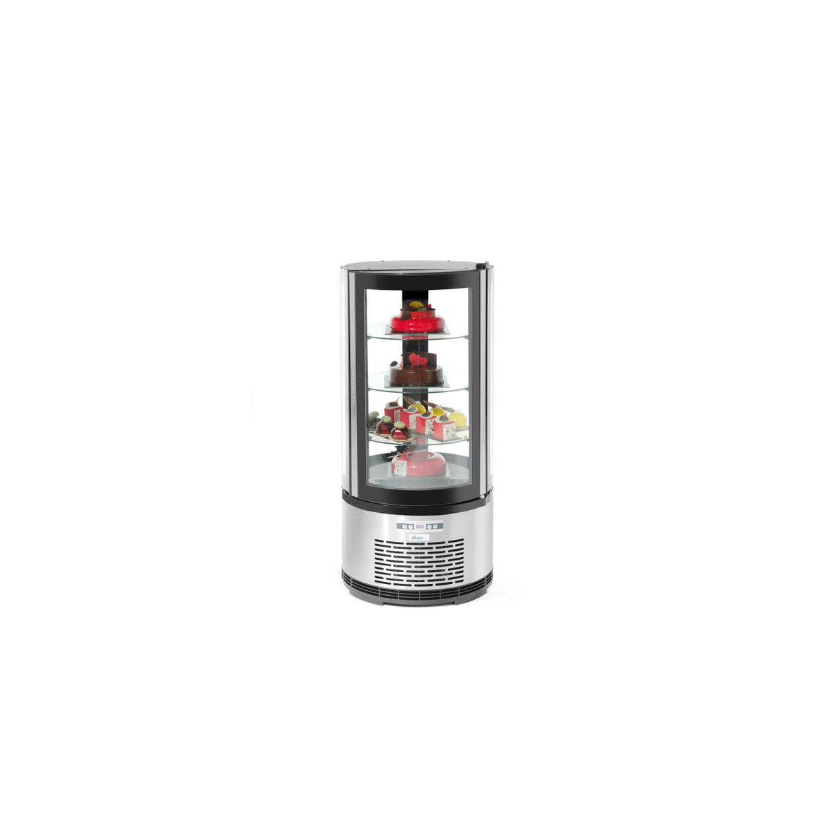 Vitrina frigorifica de prezentare interval temp. -2/8 C, 210 W, corp inox, ARKTIC by Hendi, 480x(H)1030 mm, 100 L, Clasa energetica C