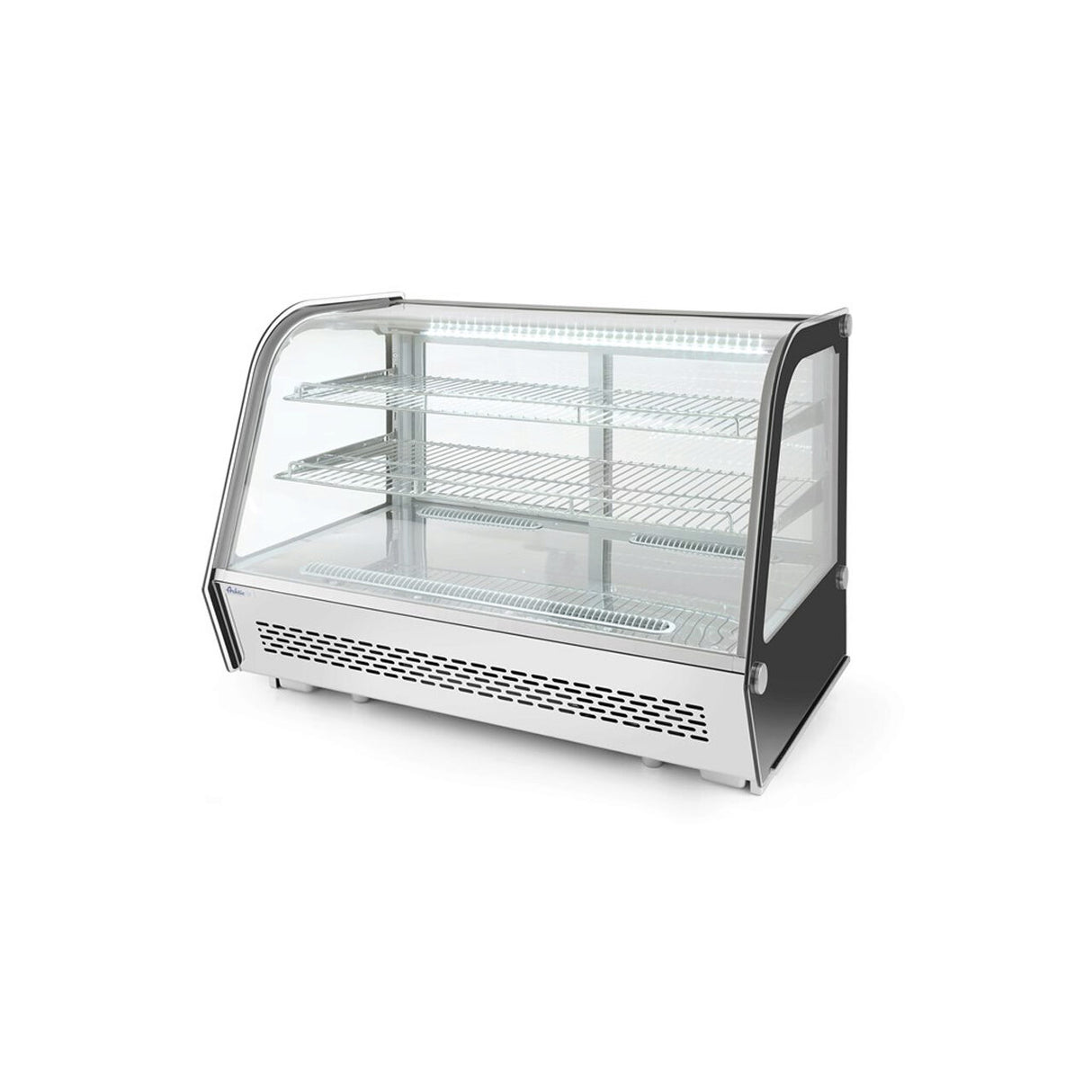 Vitrina rece pt prezentare, 120 lt, interval temp. 0-6 gr C, 160 W, corp inox, ARKTIC by Hendi, 707x570x(H)680mm, Clasa energetica B