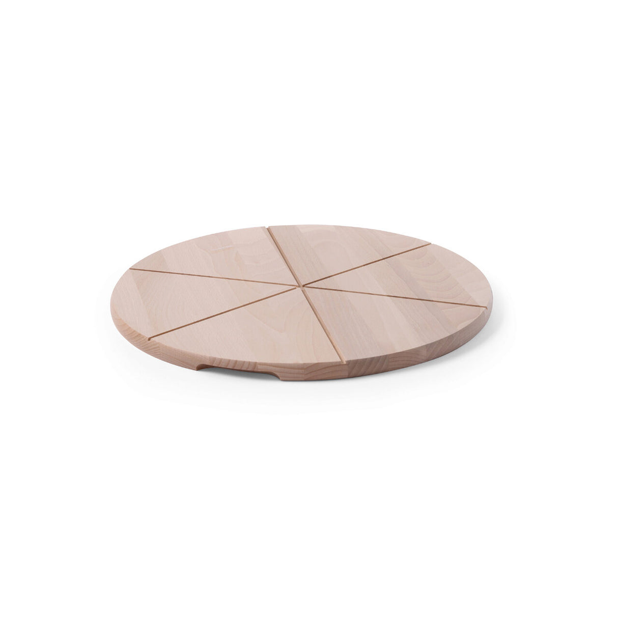 Platou / Planseta pentru pizza, lemn de fag, 400 mm, compartimentata, Hendi