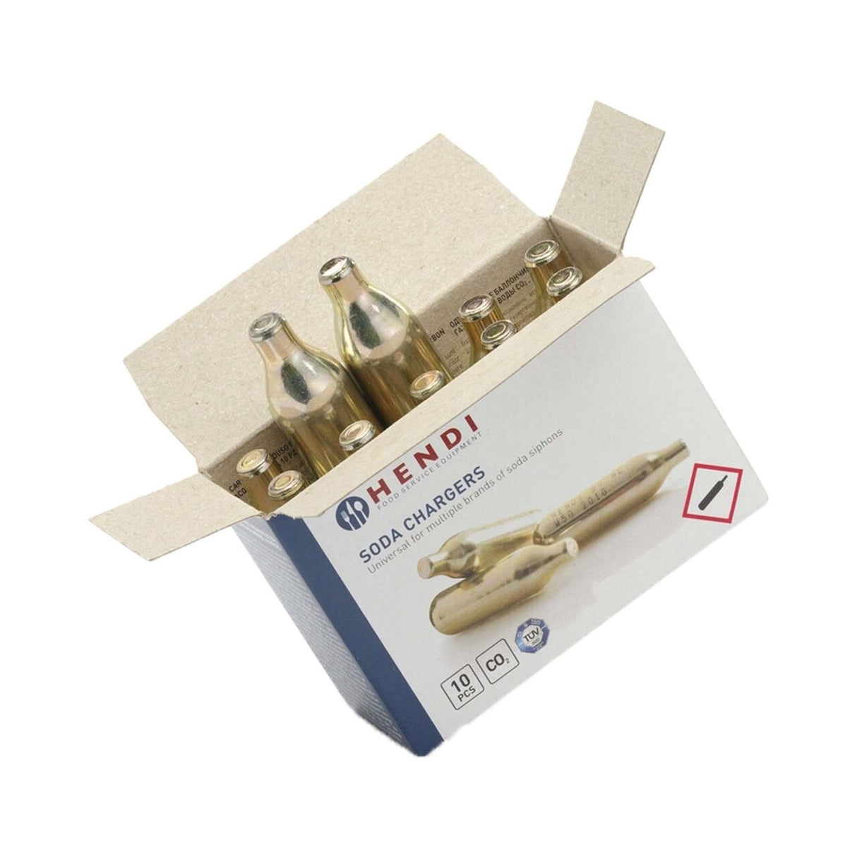 Cartuse CO2 pentru aparat sifon, 10 buc/cutie, Hendi