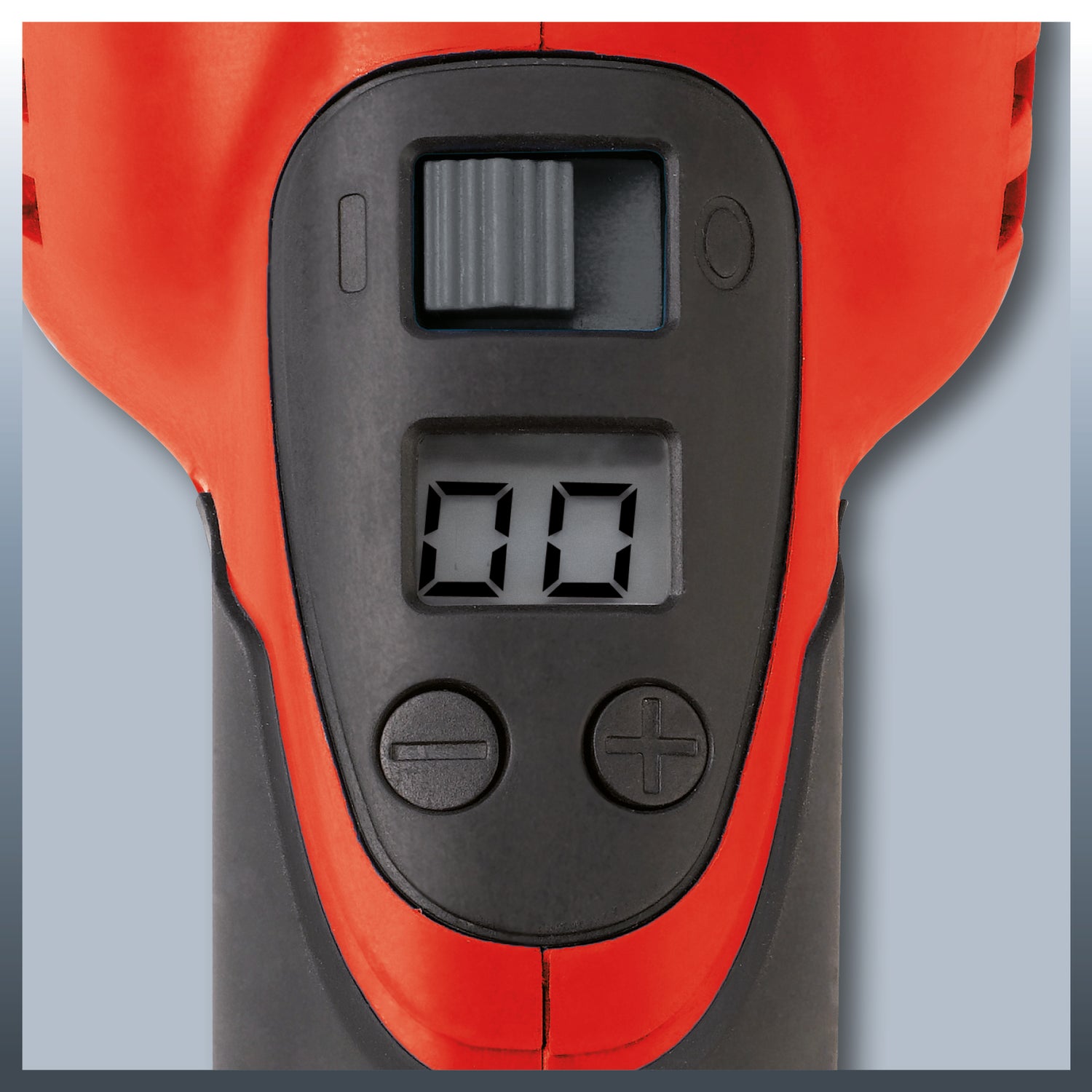 Einhell CC-PO 1100/2 E sarokpolírozó, 1100 W, 1000-3500 fordulat/perc, 180 mm-es tárcsaátmérő, fordulatszám-szabályozó elektronika, tengelyretesz, tartozékokkal együtt