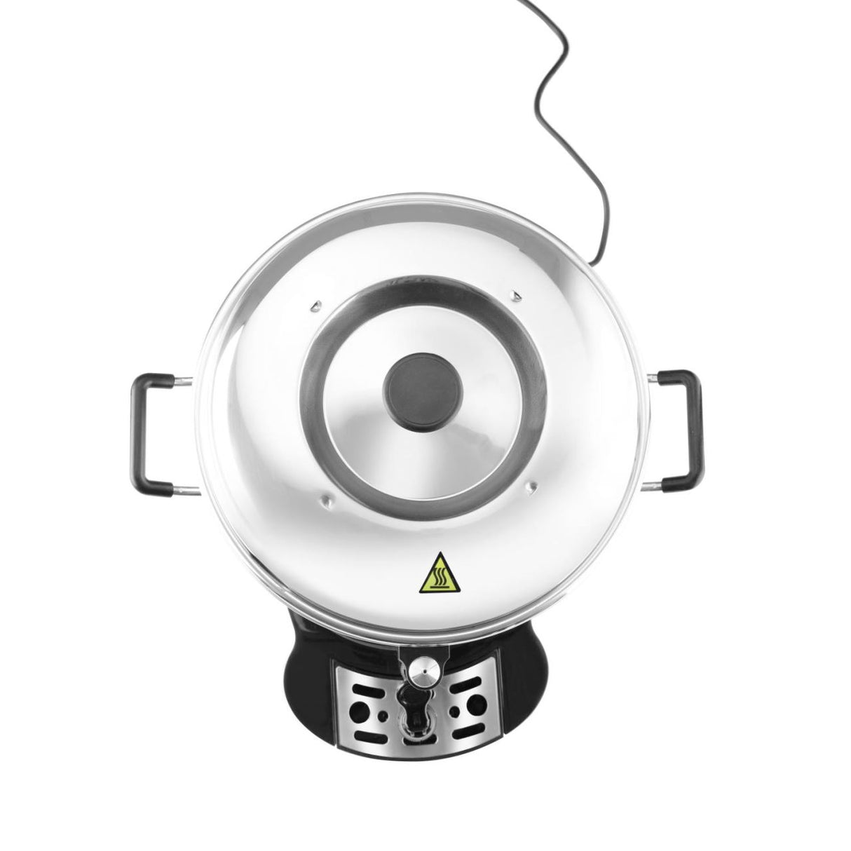 Percolator / cafetiera profesionala, 6lt, Hendi, cu pereti dubli din inox, 1500W, diam. 241x (H)480 mm, robinet anti-picurare, temperatura ajustabila pana la 100 C, filtru incorporat pentru cafea macinata