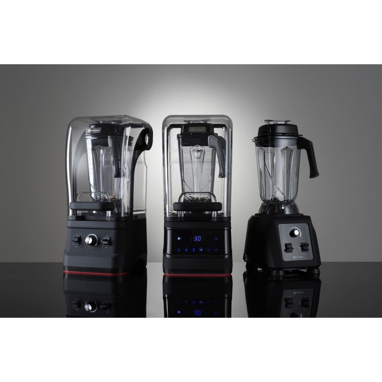 Blender cu capac amortizare zgomot, 1680W, cana 2,5 lt policarbonat, pana la 24800 rpm, Hendi, 252x258x(H)547 mm, potrivit si pentru uz profesional