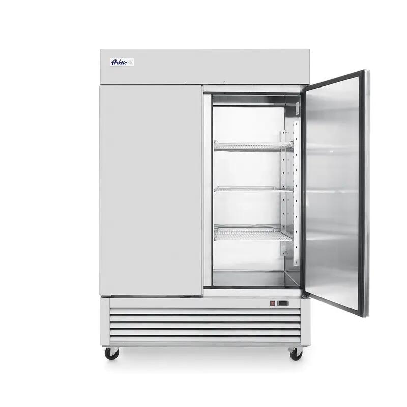 Frigider profesional ARKTIC by Hendi Kitchen Line cu 2 usi 1300 L 1382x800x(H)2100 mm otel inoxidabil -5/+5°C 6 rafturi potrivite pentru GN 2/1