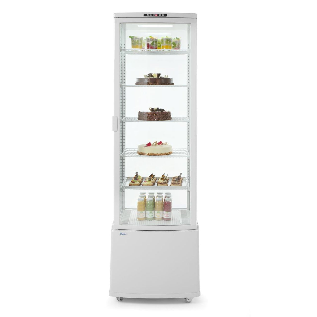 Vitrina frigorifica prezentare, alba,270lt, 556x526x(H)1913mm,230v 290w.