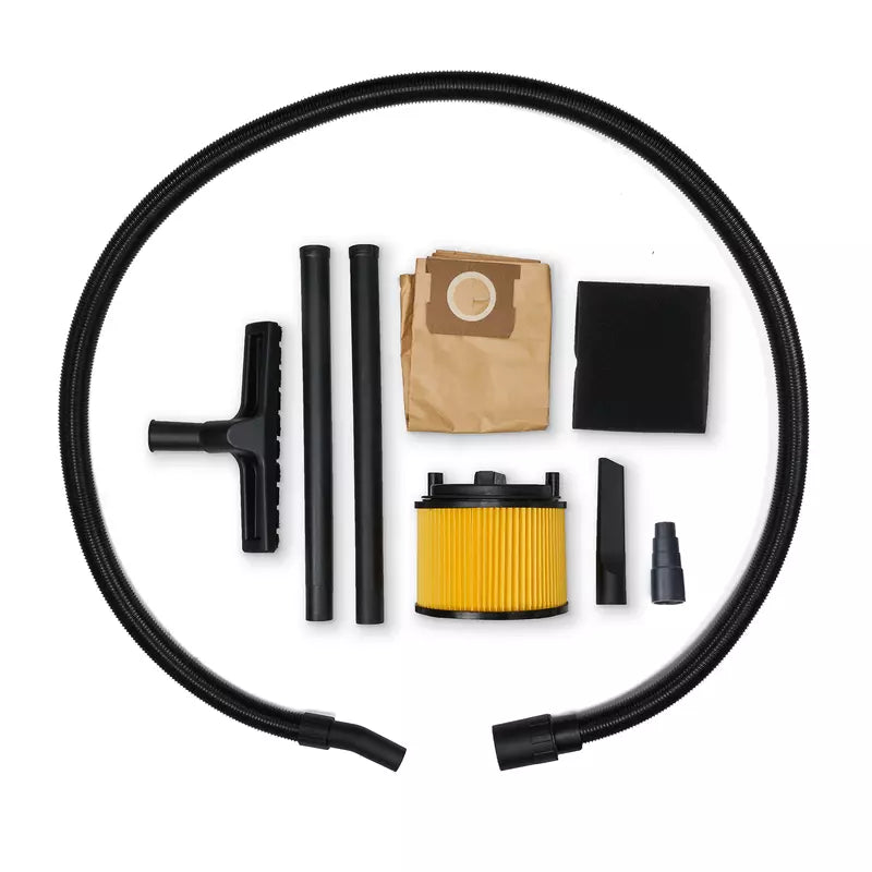 Aspirator umed/uscat Einhell TC-VC 2555 A,850 W, putere aspirare 180 mbar, priza automata, recipient 25 L, maner transport, inclusiv duze, filtre si sac colectare - imagine 2