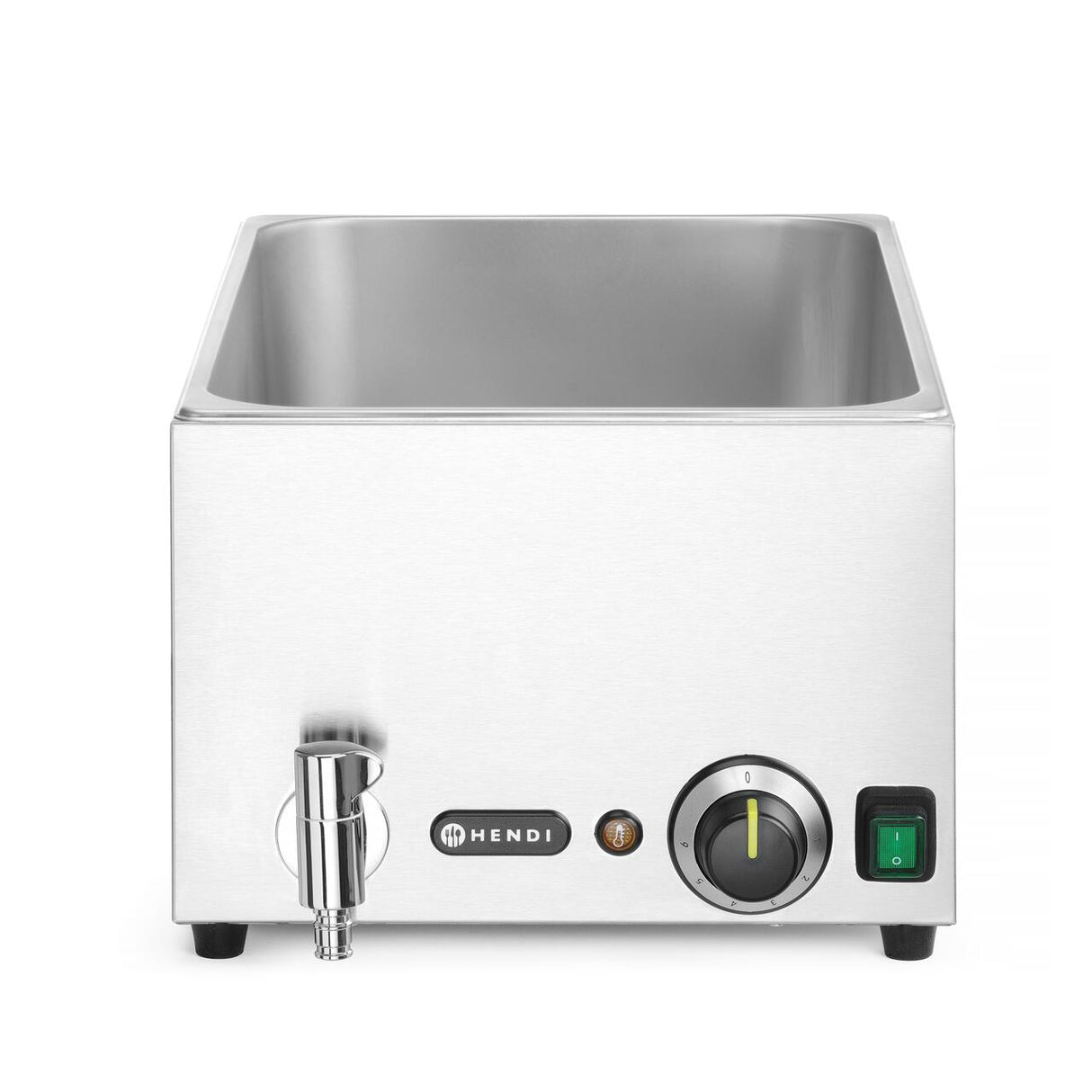 Set: Bain-marie HENDI Ranger cu robinet de scurgere + 3x GN 1/3 cu capac, HENDI, GN 1/1, 230V/1000W, 604x332x(H)242mm