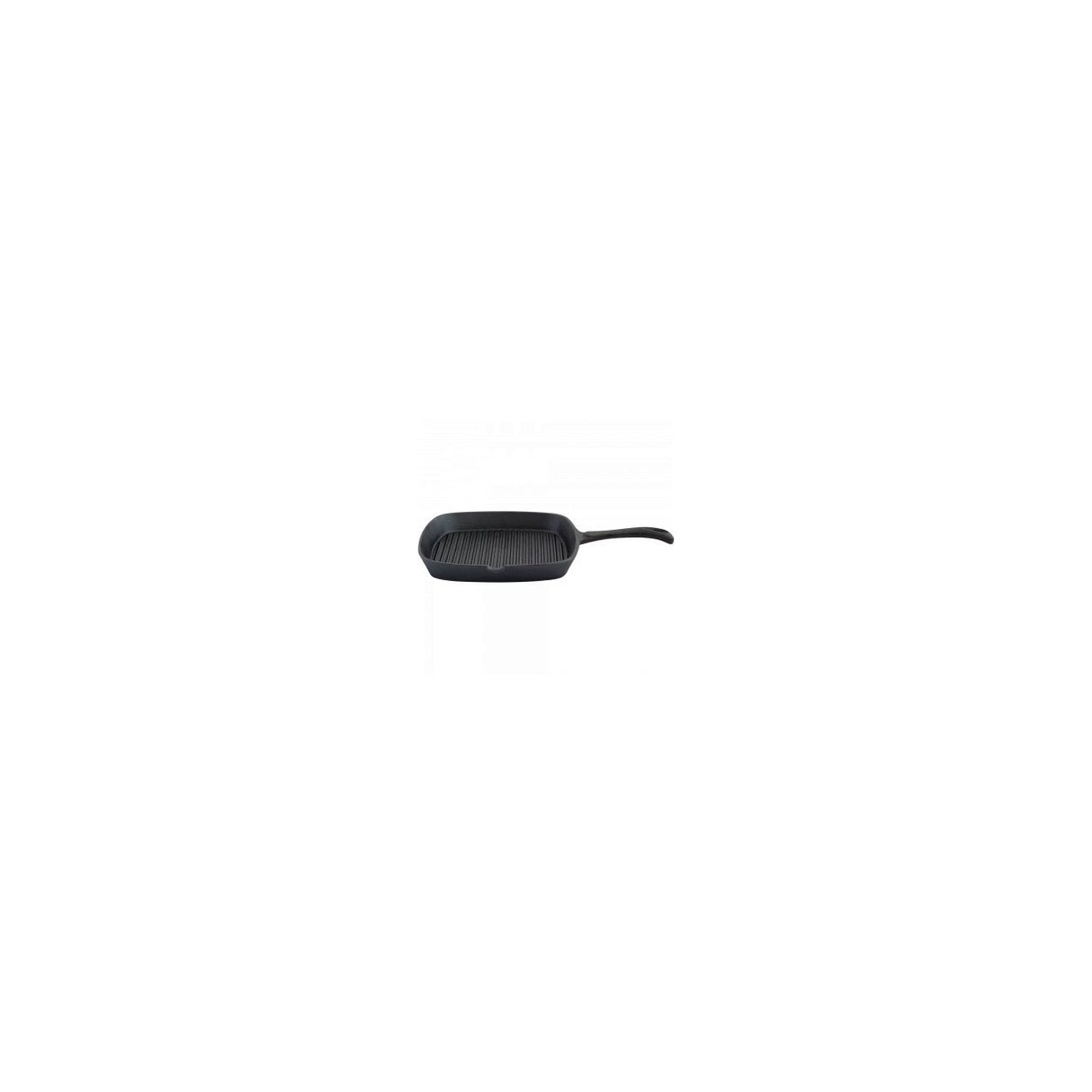 Tigaie profesionala grill din fonta, Hendi, 230x230x370x(H)25 mm