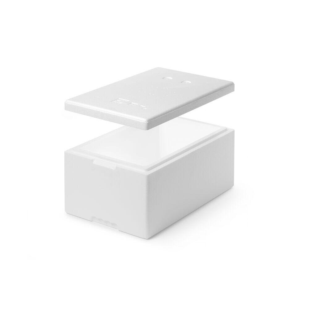Cutie termoizolanta 32 lt, interior 500x300x(H)215 mm, exterior 580x380x(H)285 mm, HENDI Smart, spuma polipropilenica