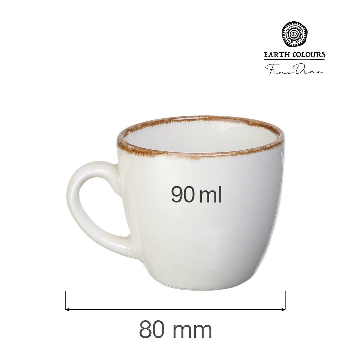Ceasca espresso Vanilla, 90 ml Fine Dine