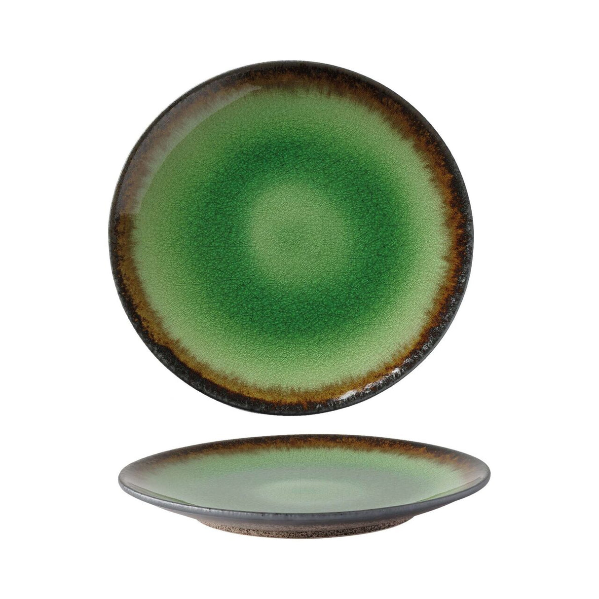 Farfurie Fine Dine, Beryllium diametru 207 mm, portelan, decorat manual